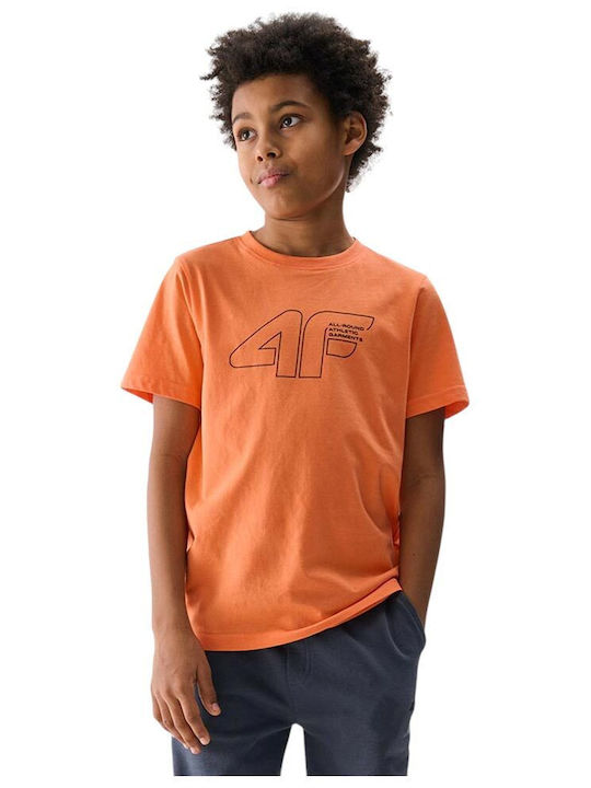 4F Παιδικό T-shirt Πορτοκαλί