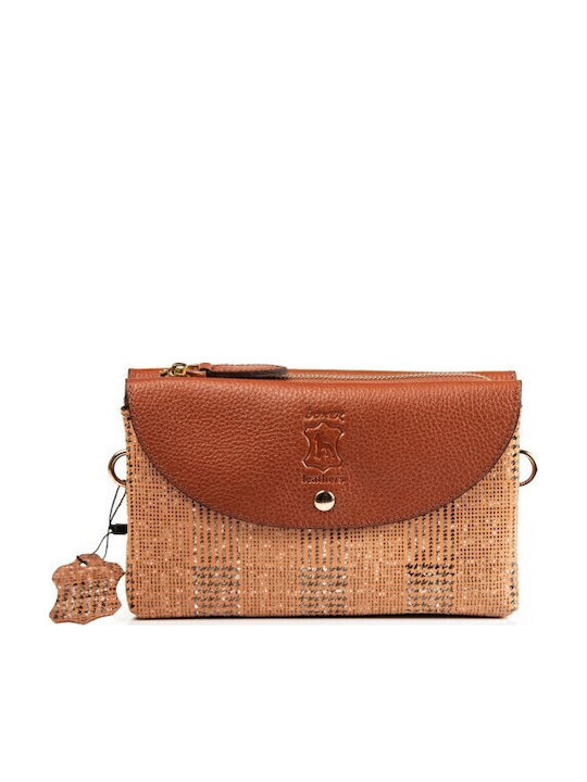 Boxer Leder Damen Handtasche Schulter Tabac