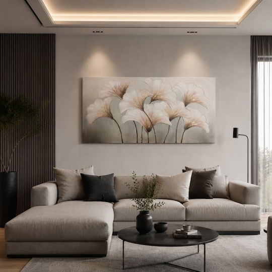 Canvas Painting Flowers 120x60x3cm Inart 3-70-231-1682 Inart