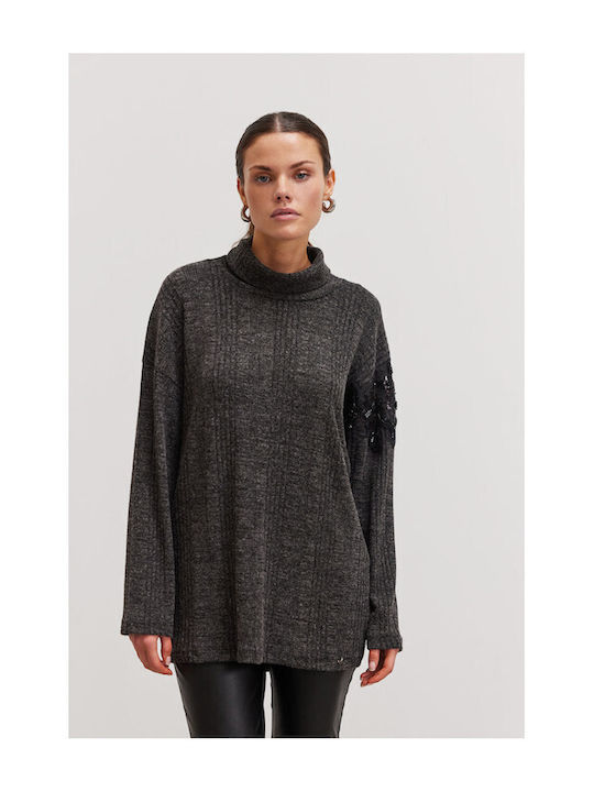 Enzzo Women's Sweater Charcoal