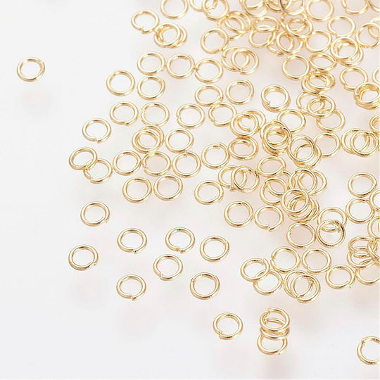 Gold-Plated Steel Jump Ring 2.5x0.5mm 200pcs