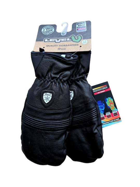 Level Piste Männer Ski- & Snowboardhandschuhe Schwarz