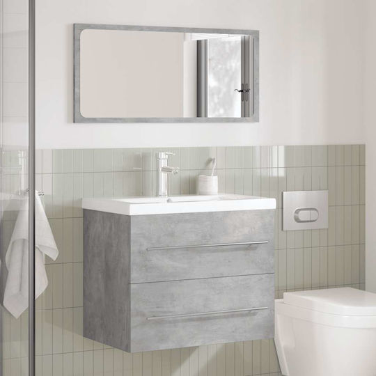 vidaXL Шкаф със Мивка Д60xШ48xВ38.5см Concrete Grey, Grey