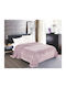 Silk Fashion Braid Fleece Blanket Single 160x220cm Lilac