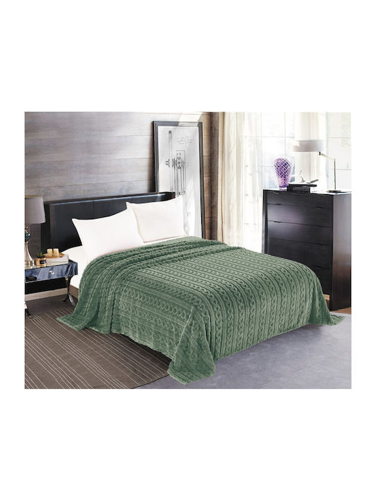 Silk Fashion Braid Fleece Blanket Single 160x22...