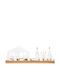 Raeder Christmas Candlestick 45.5x9.5cm