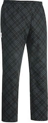 Pantaloni Chef Egochef Iron Negru Carouri
