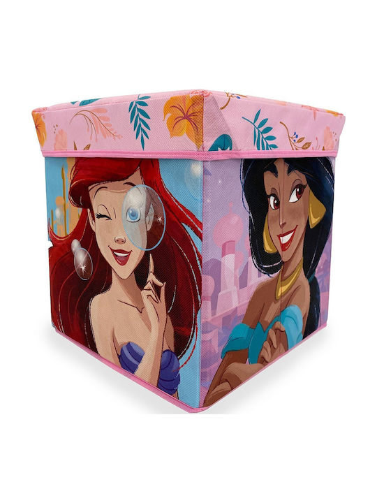 Disney Home Prinzessin 08 Hocker-Box 30x30x30 Koralle 100% Polyester