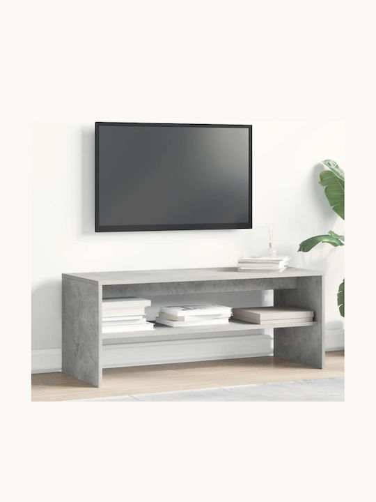 TV-Ständer Grau Beton M100xT40xH40cm