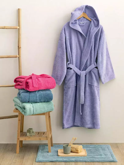 Palamaiki Kids Hooded Bathrobe Aqua