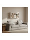 Home Markt Ραφι Τοιχου Σειρα Santorini Hm18063.01 Mdf Υπολευκο 120x18x60υεκ