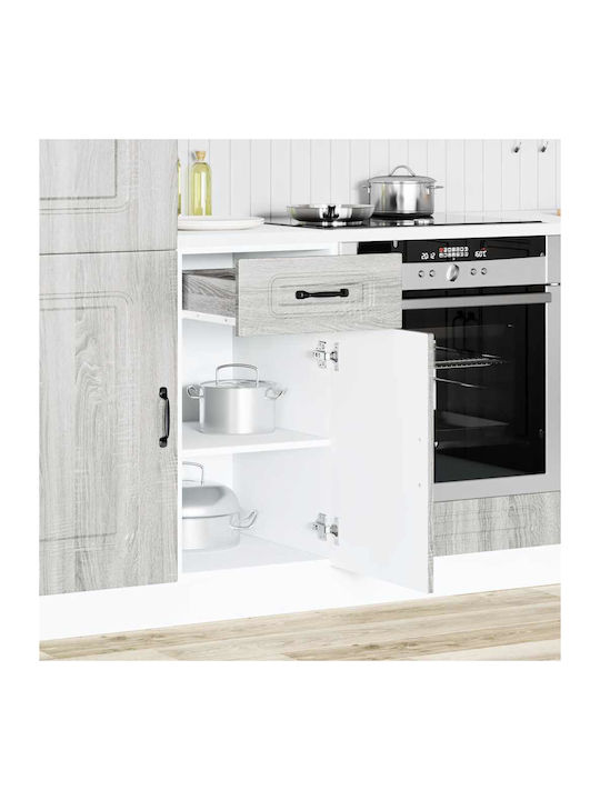 Kalmar Επιδαπέδιο Ντουλάπι Γκρι Sonoma 40x46x81.5εκ.