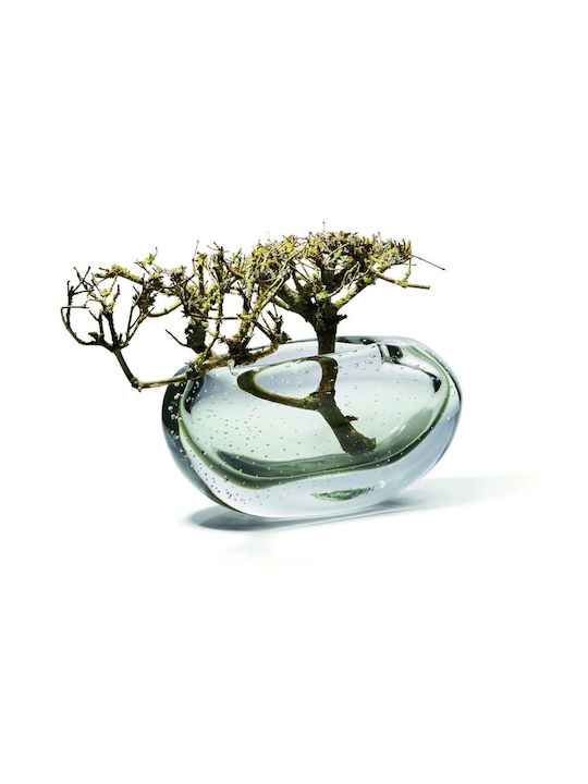 Βάζο Amara Lateral 107015 28x10x15,2cm Clear-green Philippi Γυαλί