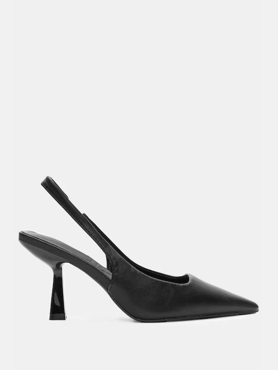 Luigi Pointed Toe Black Heels