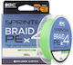 Νημα Golden Catch Braided Line Sprinter Pe X4 150m Lime Green #0.8pe 0.148mm