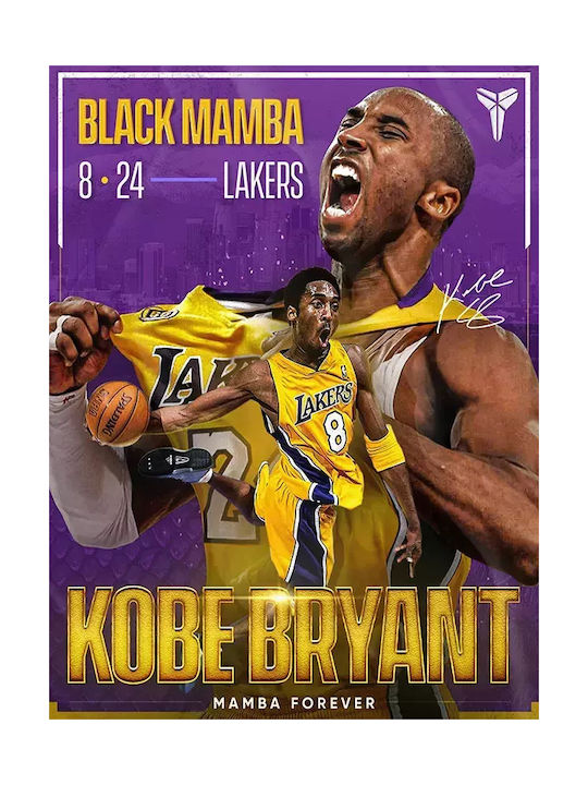 Poster NBA Kobe Bryant Mamba Forever SNK252 21cm x 30cm