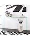 Crystal Consolă Sticlă Transparent L110xL35xH75buc