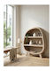 Bibliothek Santorini Coffee 120x38x133cm