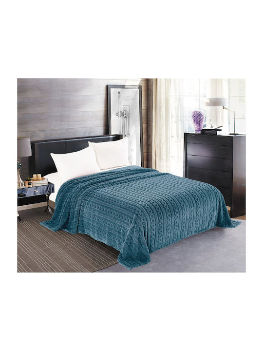 Silk Fashion Braid Fleece Blanket Single 160x22...
