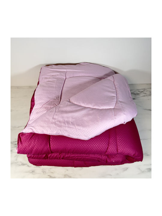 Bettdecke Großes Doppelbett 220x240cm Fuchsia-pink