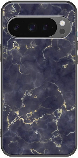 Agate Stone Dark Blue Google Pixel 9 Pro 5g Black TPU Black Silicone
