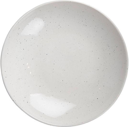 Butlers Lynn Teller Nudeln Keramik Beige mit Durchmesser 22cm