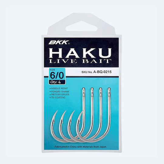 Bkk Haku Lebendköderhaken Größe 10/0 2 Stück