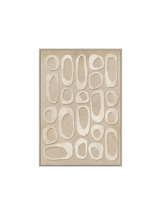 Inthebox Coesion Decorative Canvas Painting Beige MDF Frame Natural 60x90xh4.3cm 031357