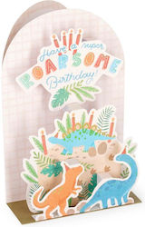 Legami Ευχετήρια Κάρτα Pop-up Birthday Dinosaurs