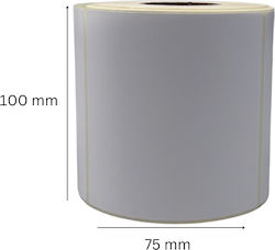 thessPACK 700 Αυτοκόλλητες Ετικέτες σε Ρολό για Εκτυπωτή Ετικετών 100x75mm