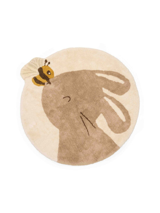 Little Dutch Rabbit Bee Παιδικό Χαλί Στρογγυλό με Διάμετρο 110cm