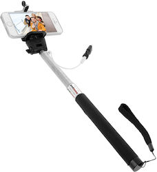 1 M Rotating Extendable Iphone Selfie Stick Silver