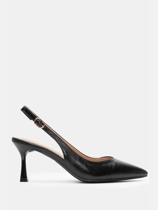 Luigi Pointed Toe Black Heels