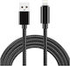 Naxius Braided USB-A to Lightning Cable 66W Red 2m
