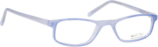 Valerio Women's Acetate Blue Prescription Eyeglass Frame AL 0175 LBL