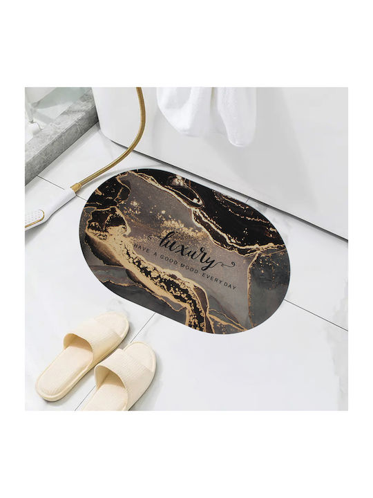 Oval Super Absorbent Bath Mat 78x48 cm Keskor 5...