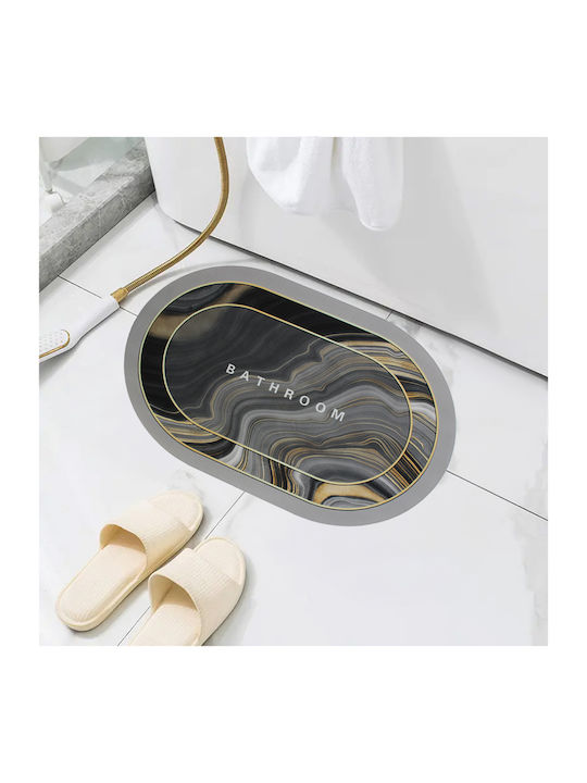 Oval Bath Mat Super Absorbent 78x48 cm Keskor 5...