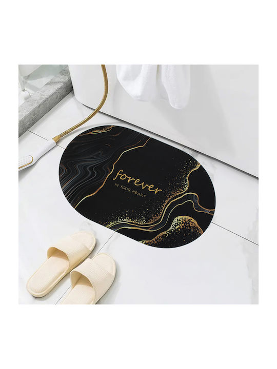 Oval Super Absorbent Bath Mat 78x48 cm Keskor 5...