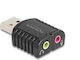 Εξωτερική Κάρτα Ήχου Delock 65964 2x 3.5mm Σύνδεση Usb-a Μαύρο 65964