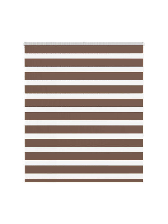 vidaXL Roller Blinds Partial Blackout Brown W12...