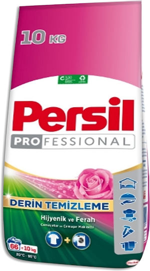 Persil Deep Clean Profesional Detergent Pudră cu Aromă Τριαντάφυλλο pentru Alb Haine 10kg
