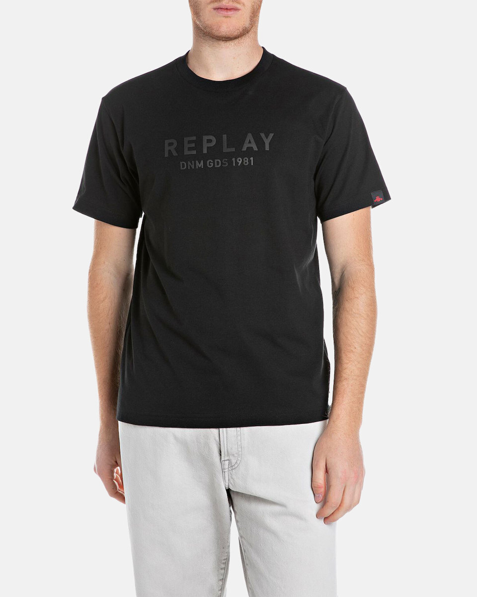 Replay Jersey T-shirt Black M3043.000.2660-098 | Skroutz.mt
