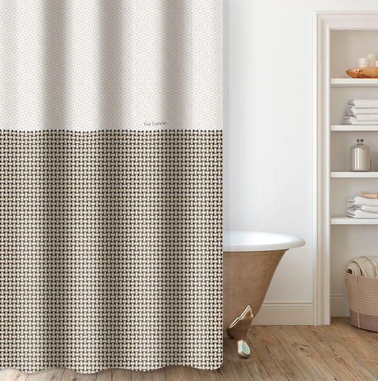 Guy Laroche Buddha Cashmere Shower Curtain 240x185 Eyelets
