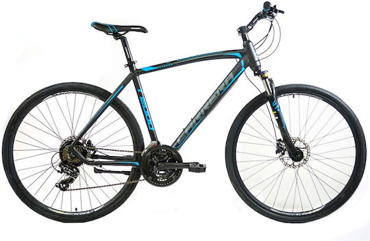 Carrera T 2000 28" 2023 Black Mountain Bike with Speeds and Hydraulic Disc Brakes