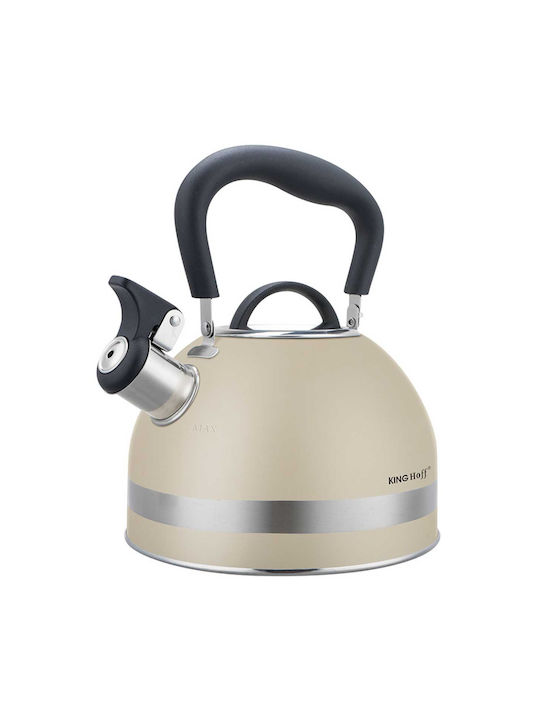 KING Hoff Retro Βραστήρας Ανοξείδωτος Μπεζ 1800ml