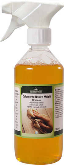Borma Wachs Nat0060 Neutraler Möbelreiniger Neutral Reinigt, Schützt & Erfrischt Holz Wasser 500ml