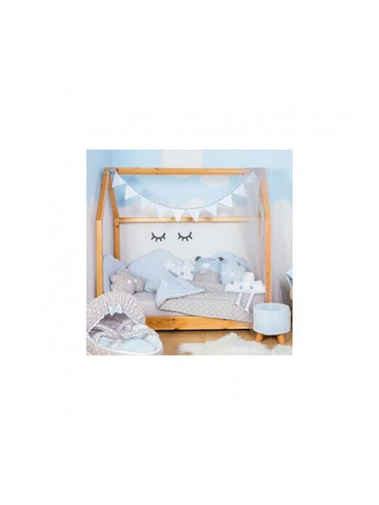 Baby Star Cloud Light Blue 110x150cm 7002S