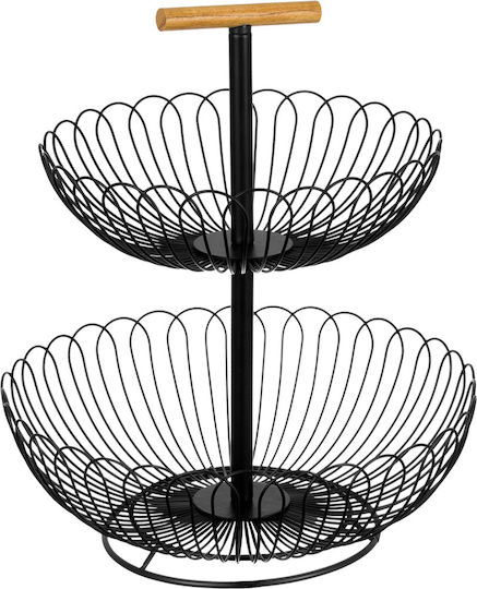 Brunbeste Obstschale Inox 2 Niveaus Bunt 29x29cm 2341