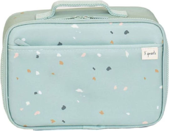 3 Sprouts School Insulated Hand Lunch Bag 4lt Green 20 x 9.5 x 26cm