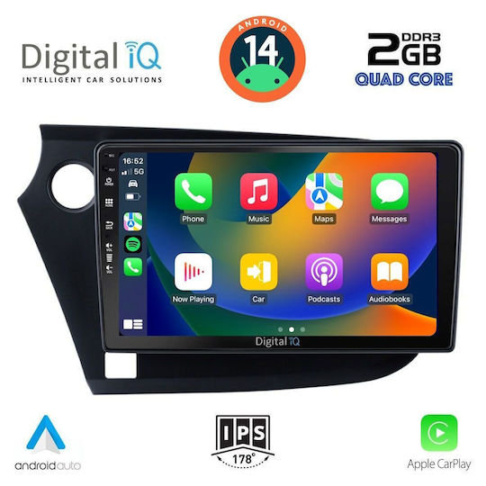 Digital IQ Sistem Audio Auto pentru Honda Perspectivă 2009-2014 (Bluetooth/USB/AUX/WiFi/GPS/Apple-Carplay/Android-Auto) cu Ecran Tactil 9"